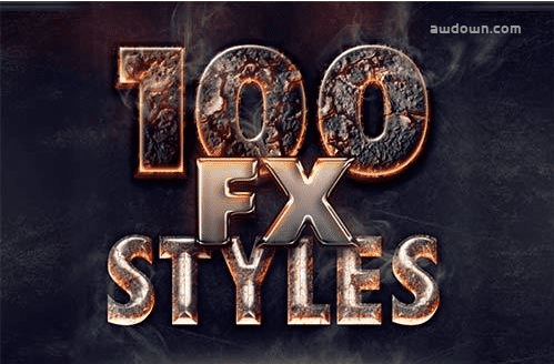 100个图层文本效果-PS样式