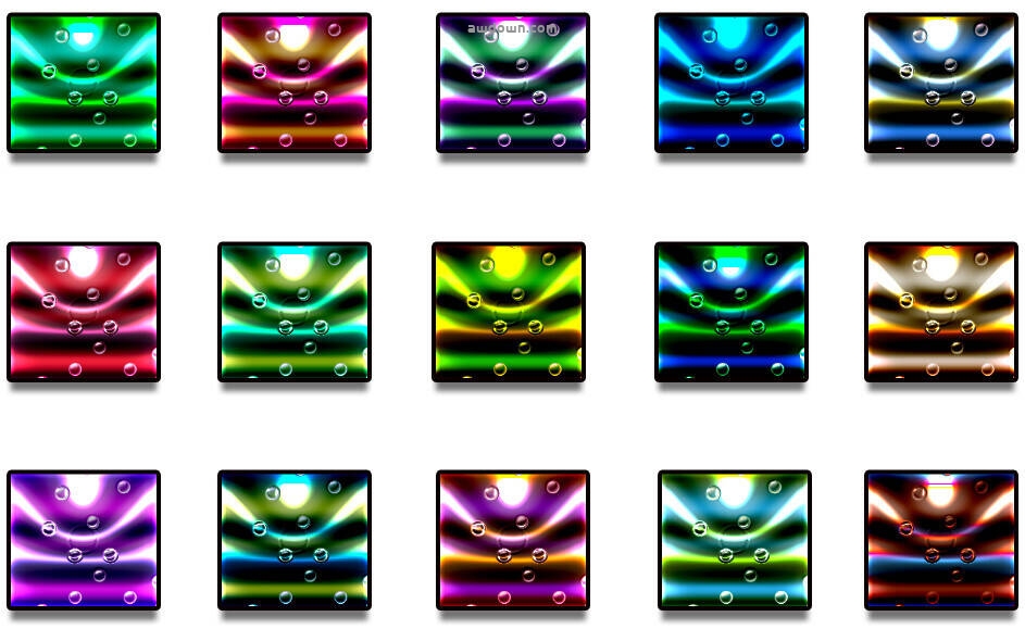 彩色光泽-PS样式