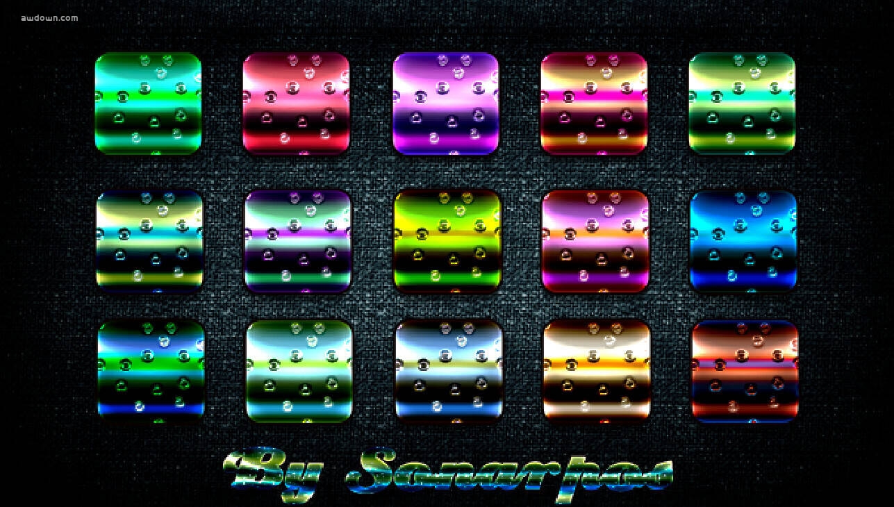 彩色光泽-PS样式