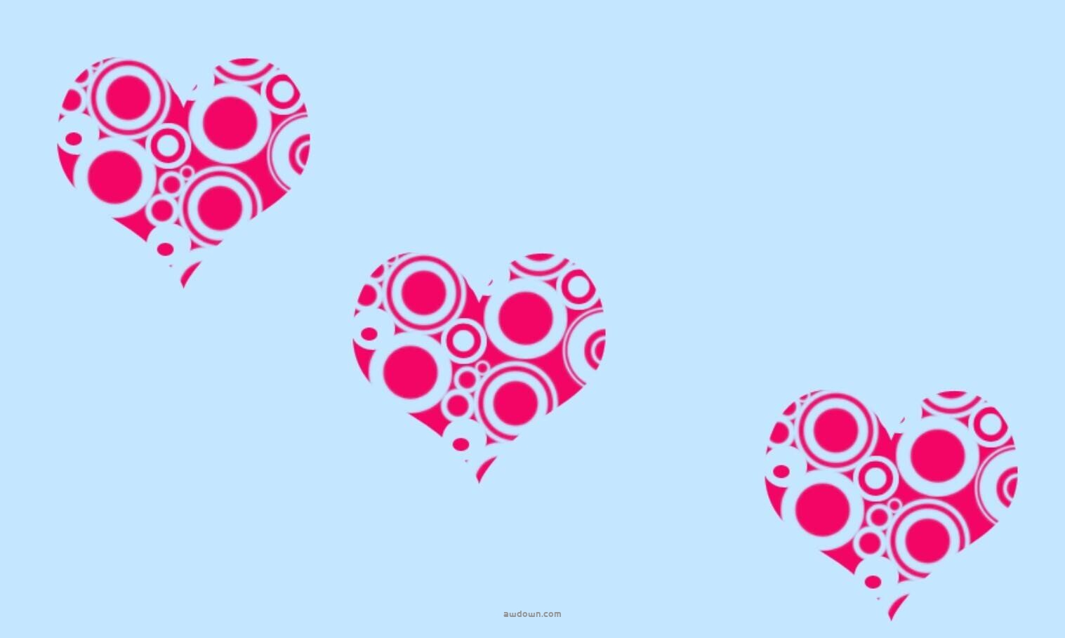 漂亮的爱心图案-PS笔刷