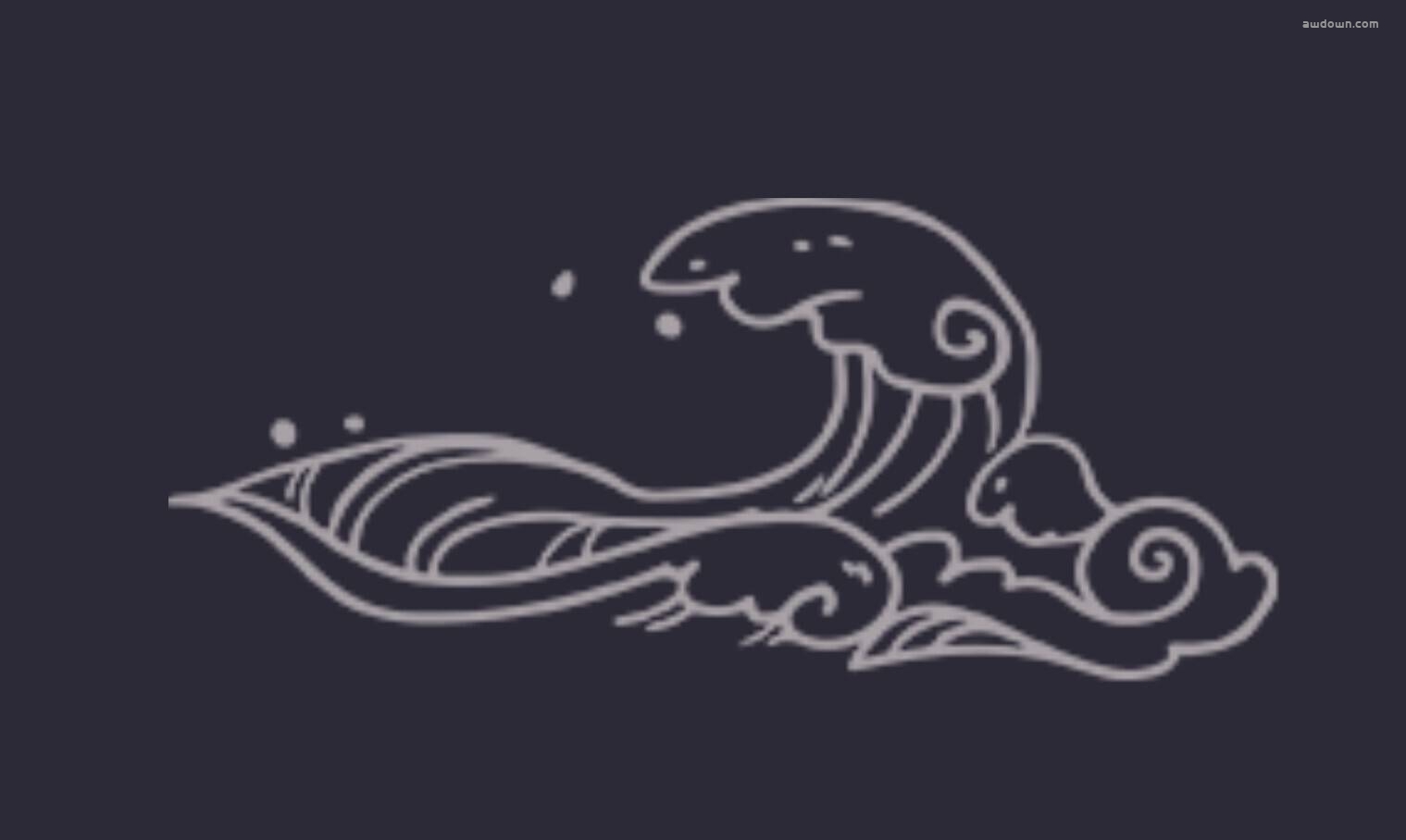 浪花简笔画-PS笔刷