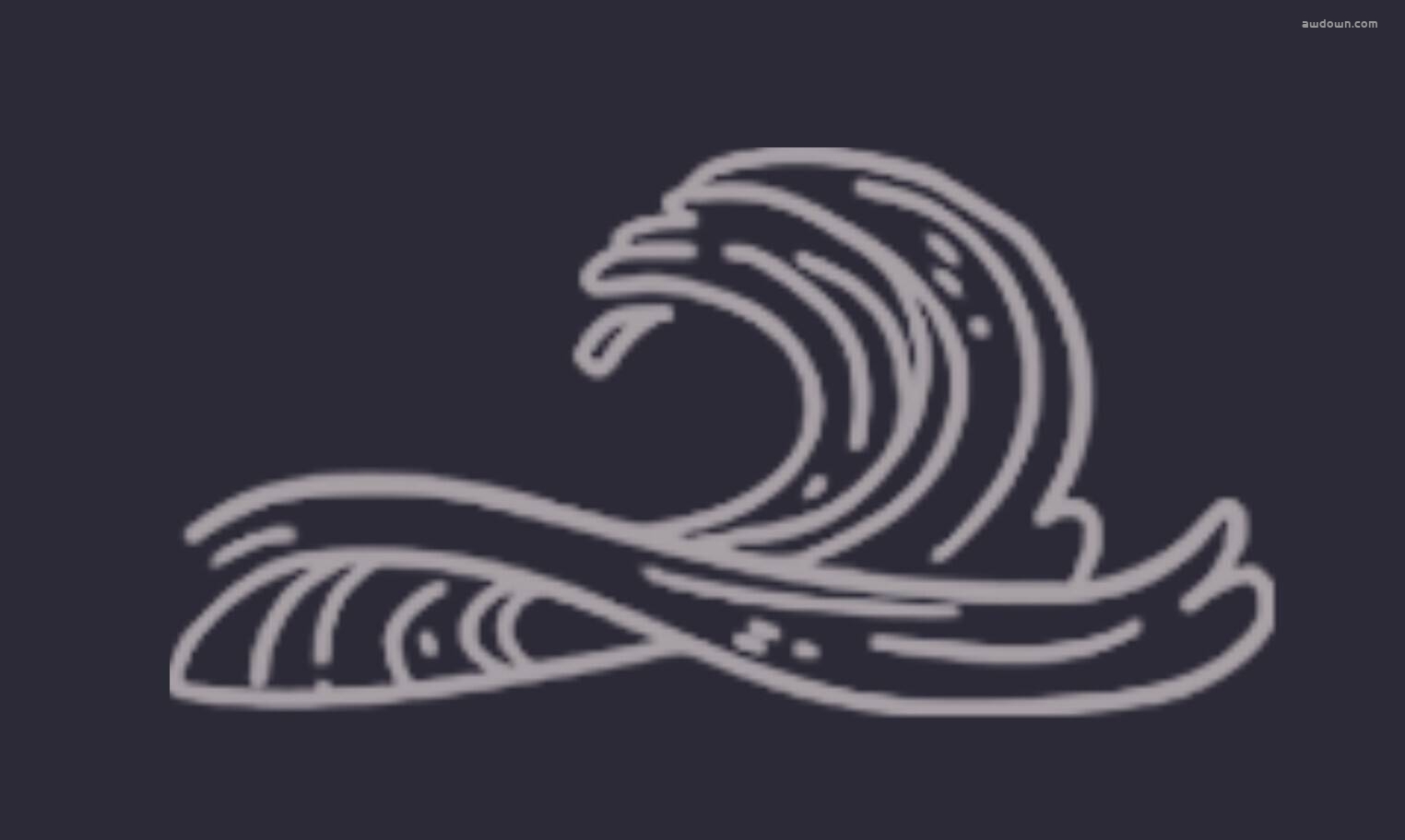 浪花简笔画-PS笔刷