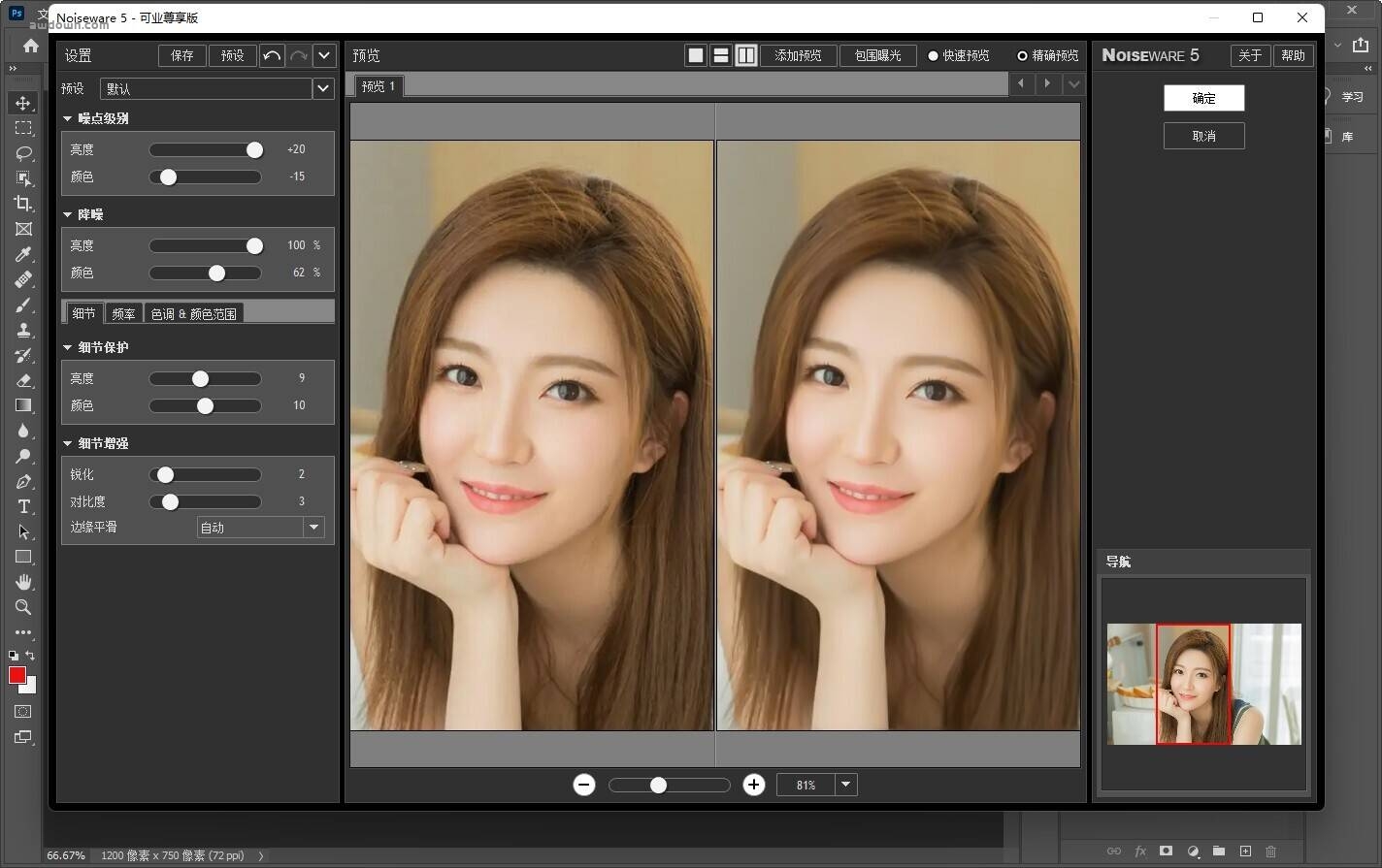 PS全新磨皮降噪三件套 Noiseware Professional中文版