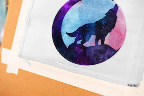 水彩素材元素-PS样式