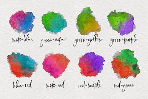 水彩素材元素-PS样式