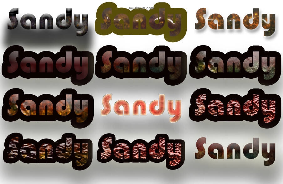 桑迪风格-PS样式