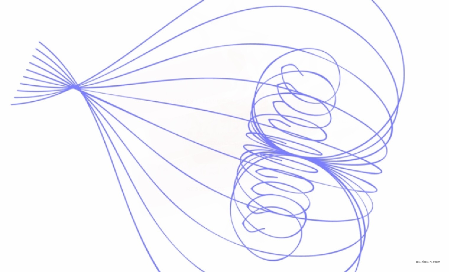 漂亮完美的曲线-PS笔刷