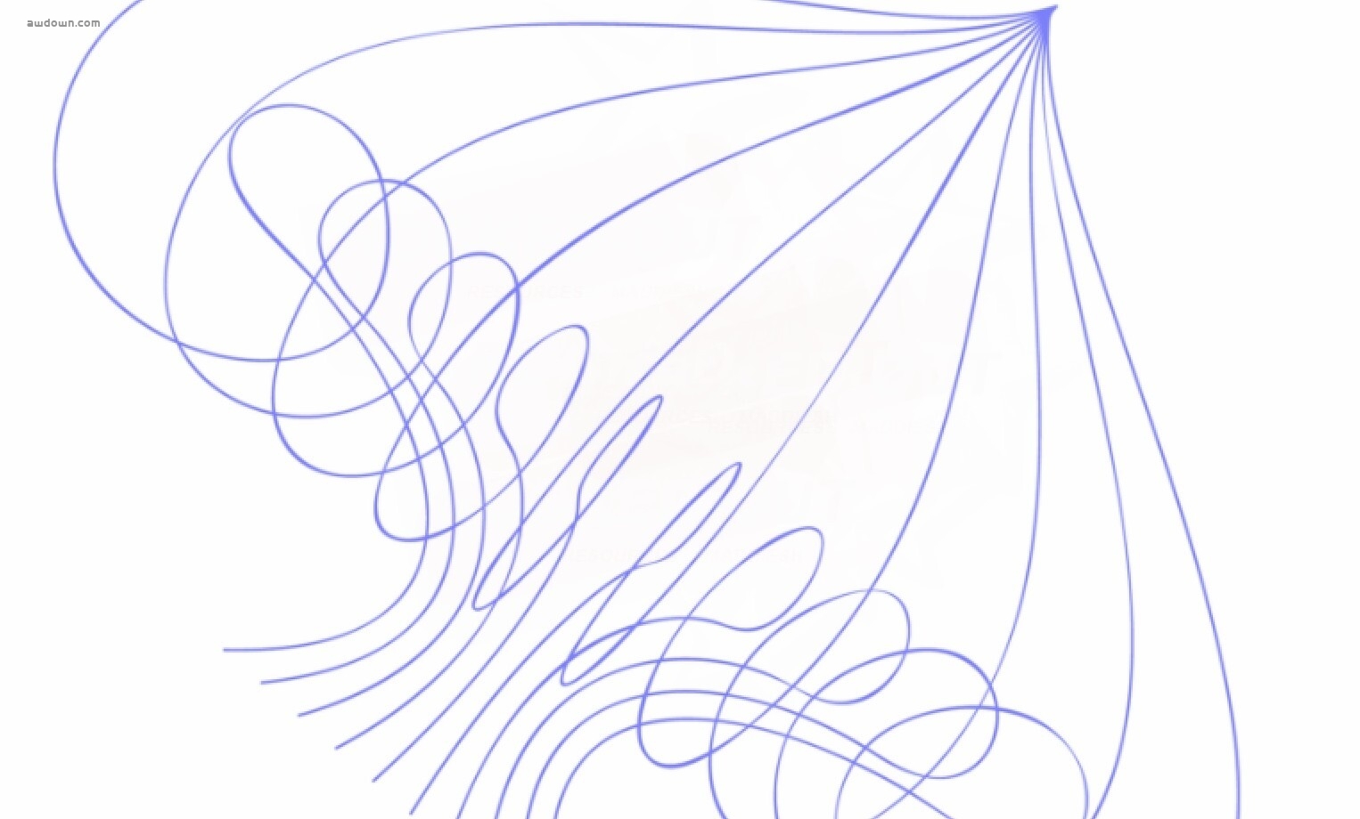 漂亮完美的曲线-PS笔刷