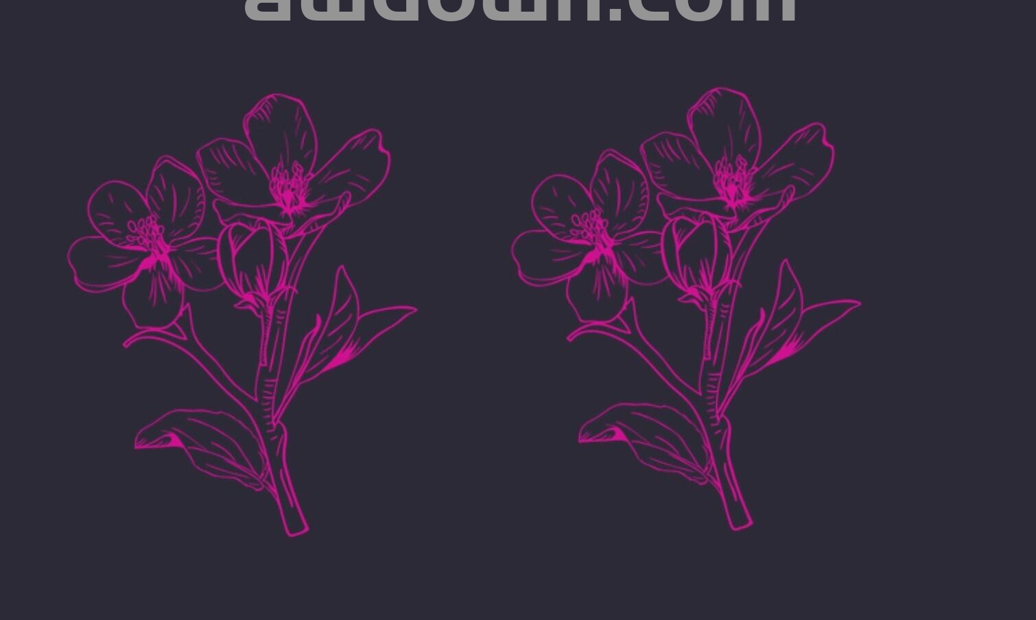 漂亮的手绘桃花-PS笔刷