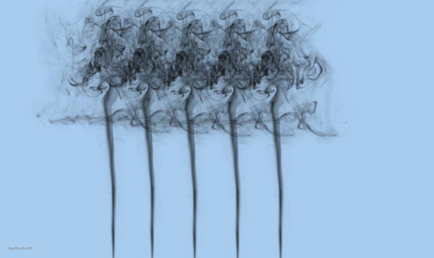 烟雾燃烧效果-PS笔刷