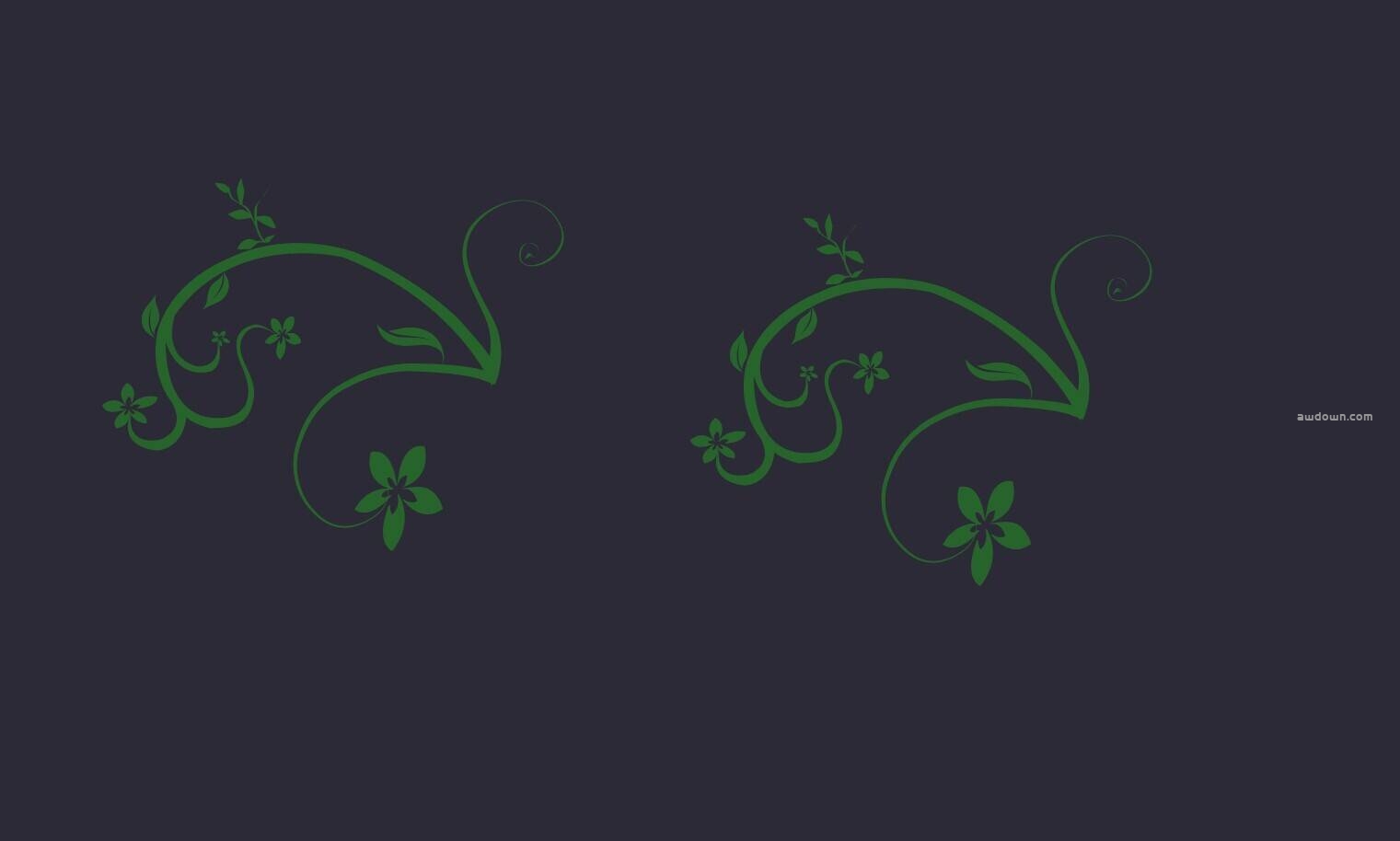 精致的藤蔓花纹-PS笔刷