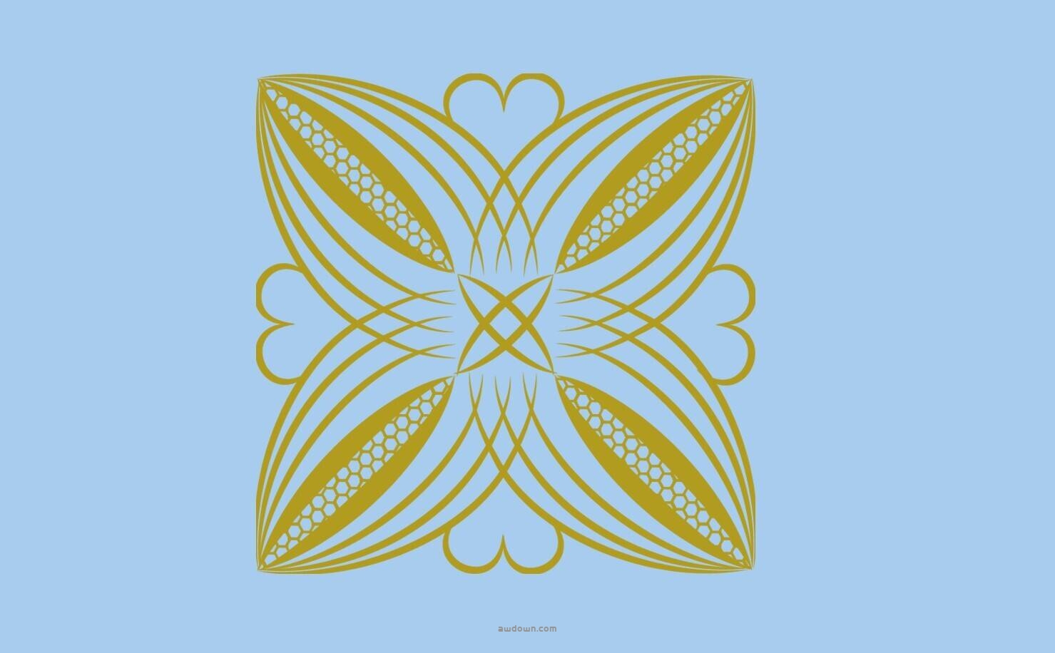 经典复古式印花图案-PS笔刷