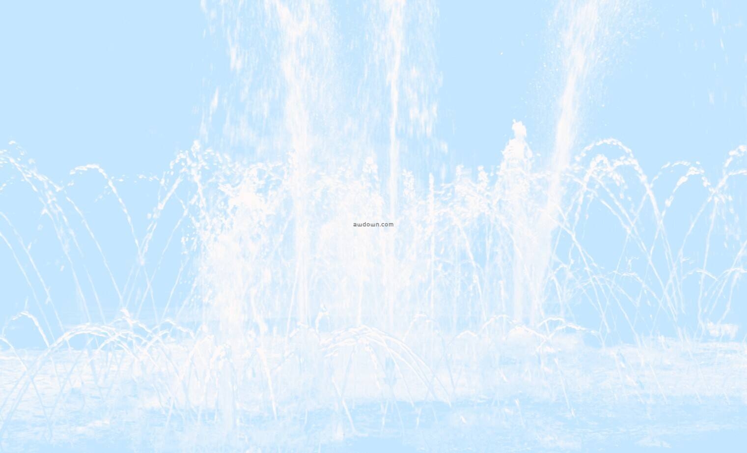 逼真的喷泉水柱-PS笔刷