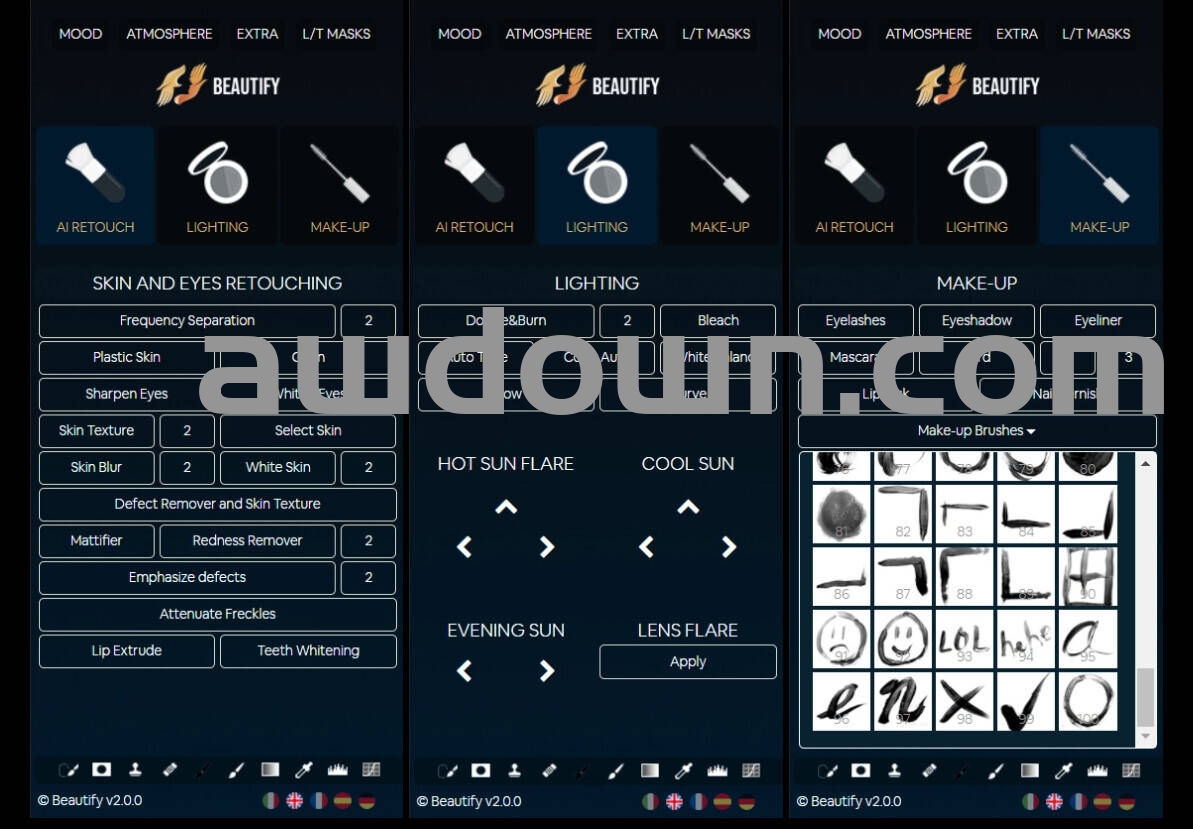 Beautify for Adob​​e Photoshop (PS人像磨皮美白插件)