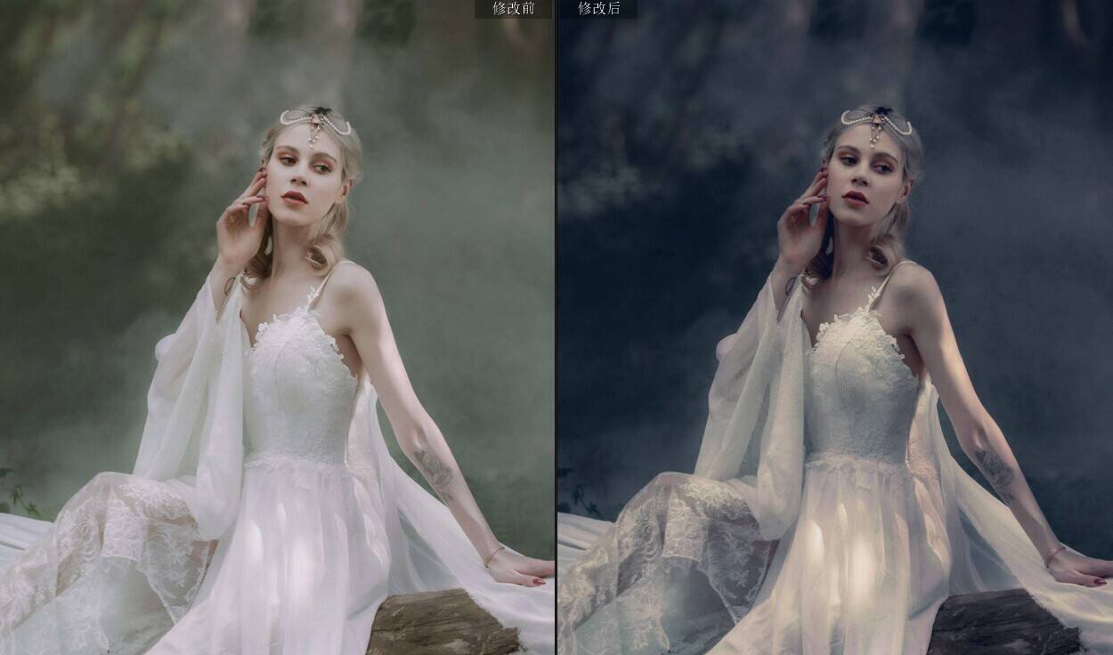 10个深绿色调色LR预设