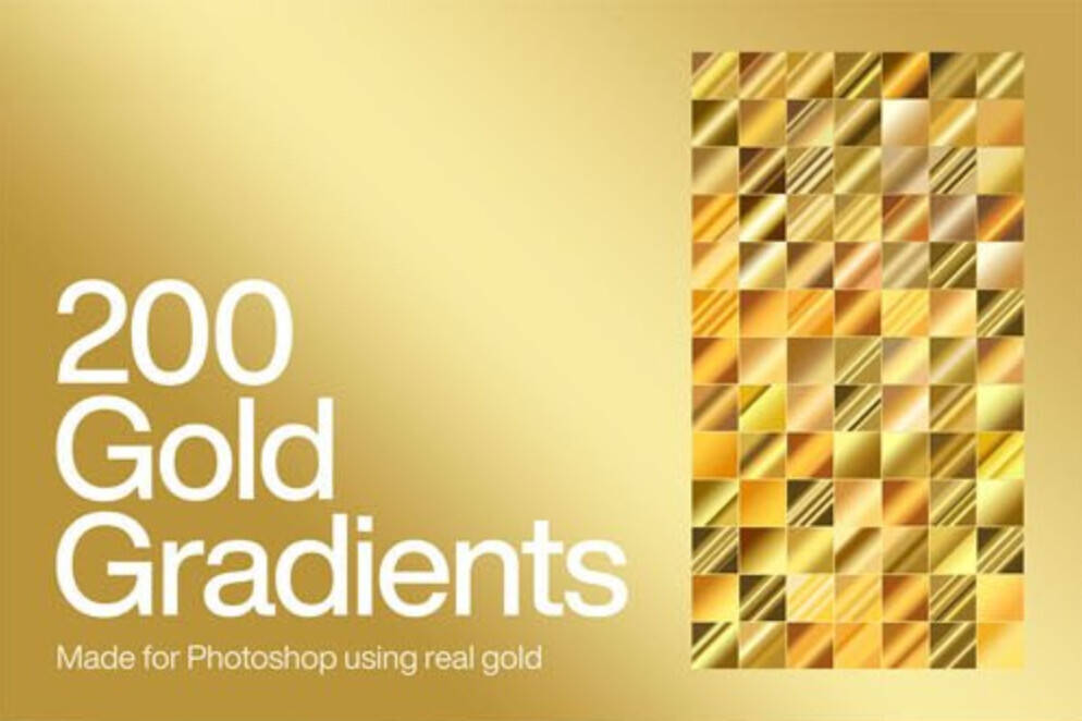 200种金色PS渐变