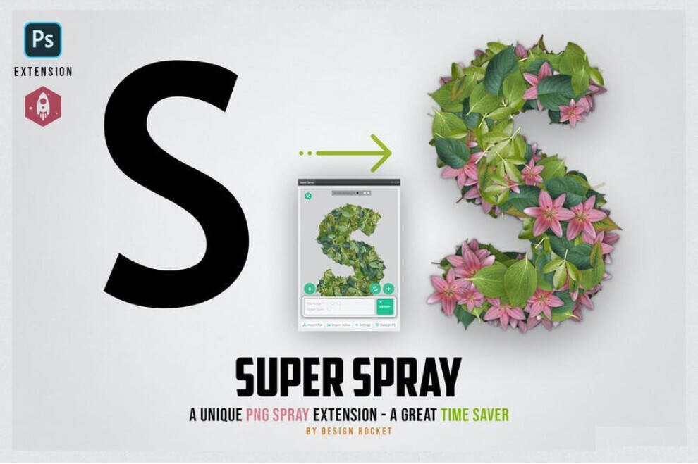 Super Spray – Photoshop的PNG喷雾扩展
