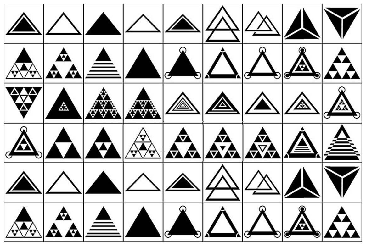 38个三角形PS形状