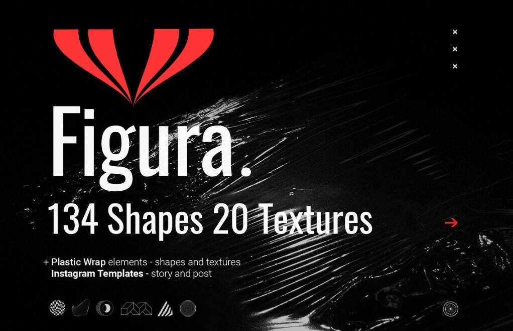 抽象形状和纹理PS形状