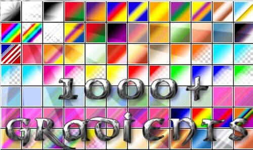 多个彩色PS渐变包