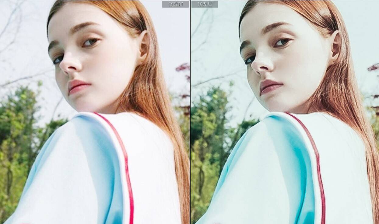 明亮哑光奶油色胶片人像后期LR预设