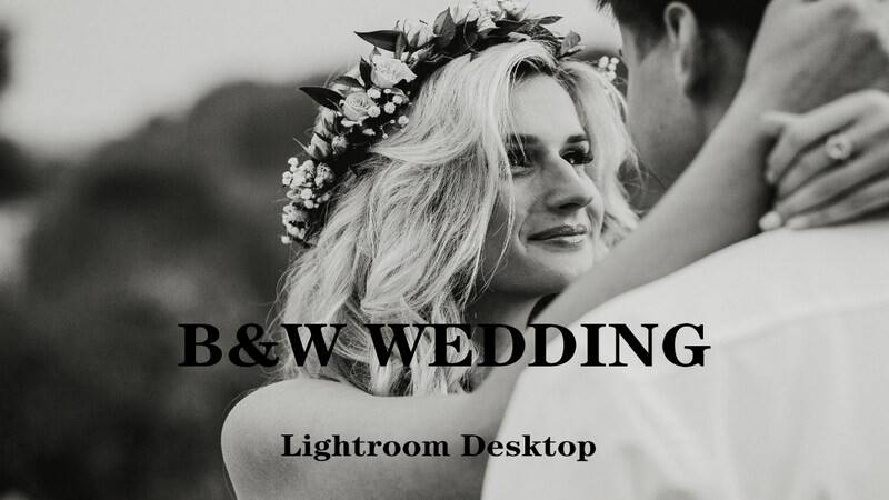 欧美黑白婚礼人像调色Lr预设