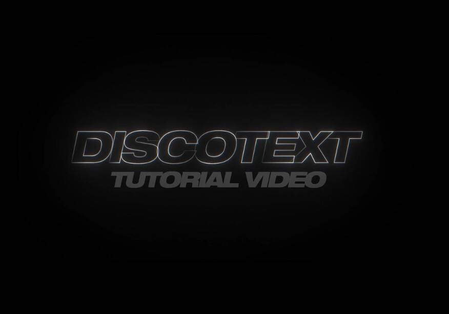 Discotext(文本图层修剪路径描边动画插件)