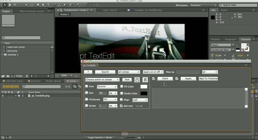 pt_TextEdit(AE文字图层样式属性编辑脚本)