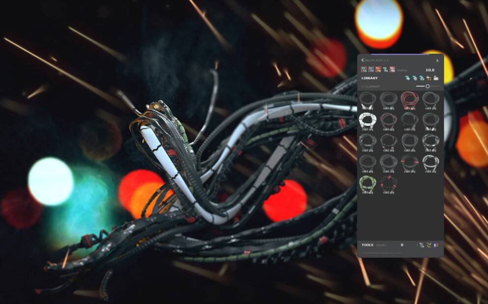 MXTools Cable Placer(3DMax电缆绳索插件) v1.1特别版