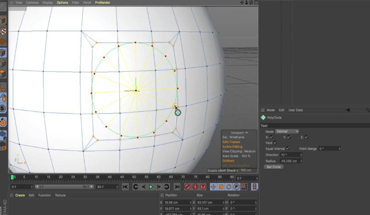 PolyCircle(C4D快速钻孔挖洞工具) v1.6 英文版