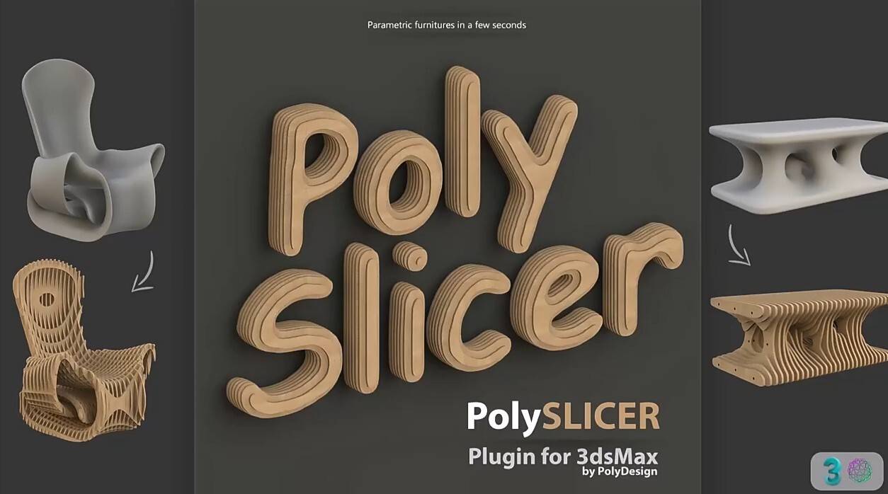 PolySlicer(3Dmax模型一键程序化切割3DS MAX插件) V1.01