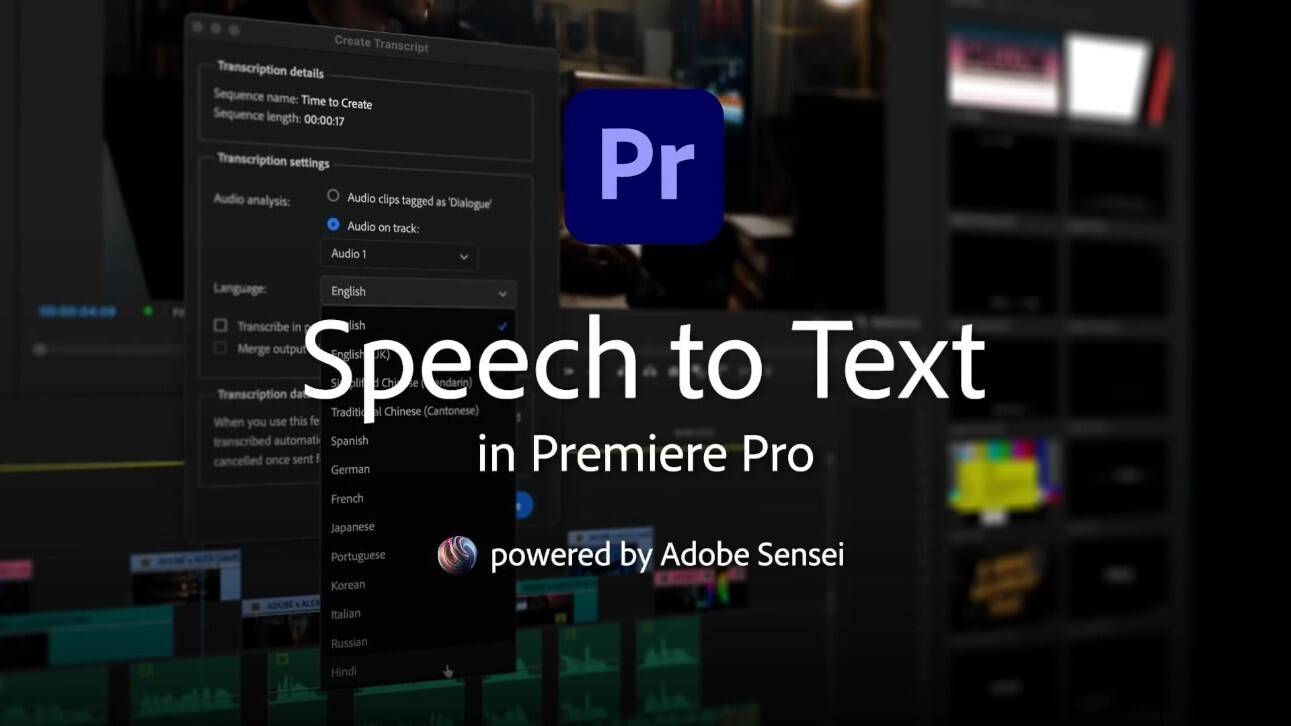 Speech to Text for Premiere Pro (PR语音转字幕转换插件) 直装版