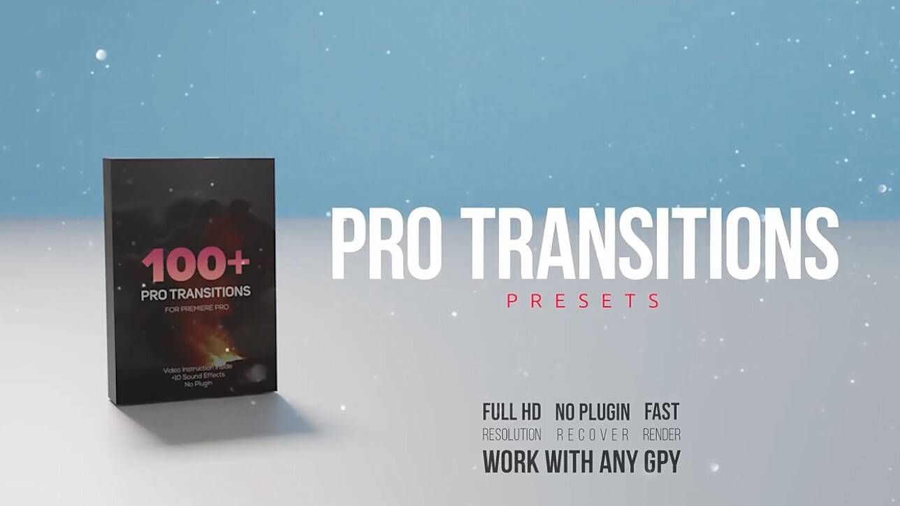 Transitions Pro(PR预设-100种缩放旋转移动摇晃变形分割转场预设)