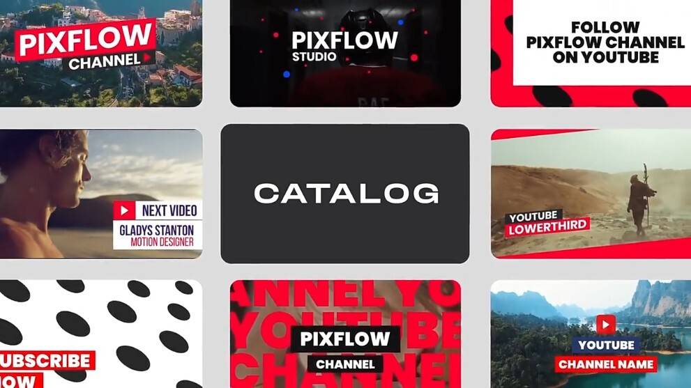 YTB Elements(38组社交媒体视频网站文字标题)