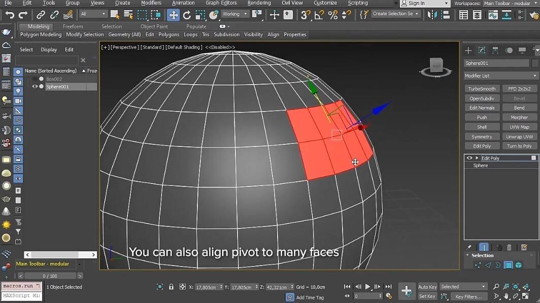 Align Pivot Script(3DMAX插件-三维空间坐标轴对齐工具)