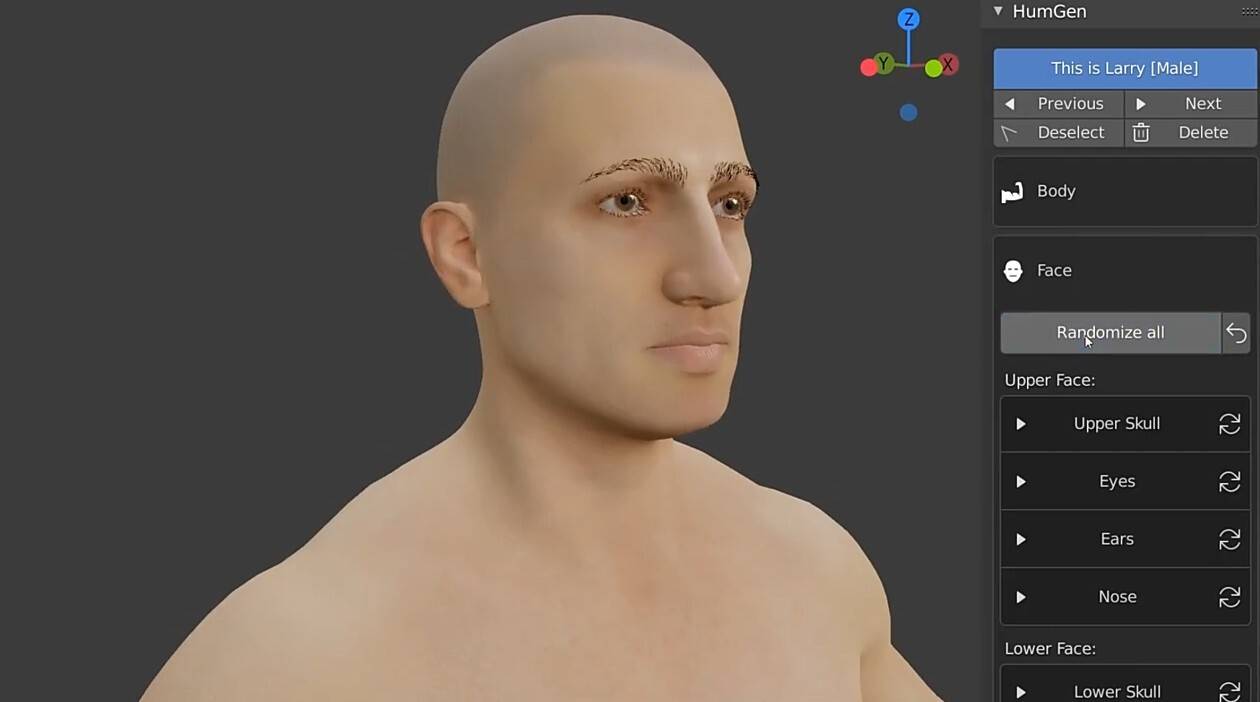 Human Generator(Blender插件-三维人物模型生成器) v1.0 英文版